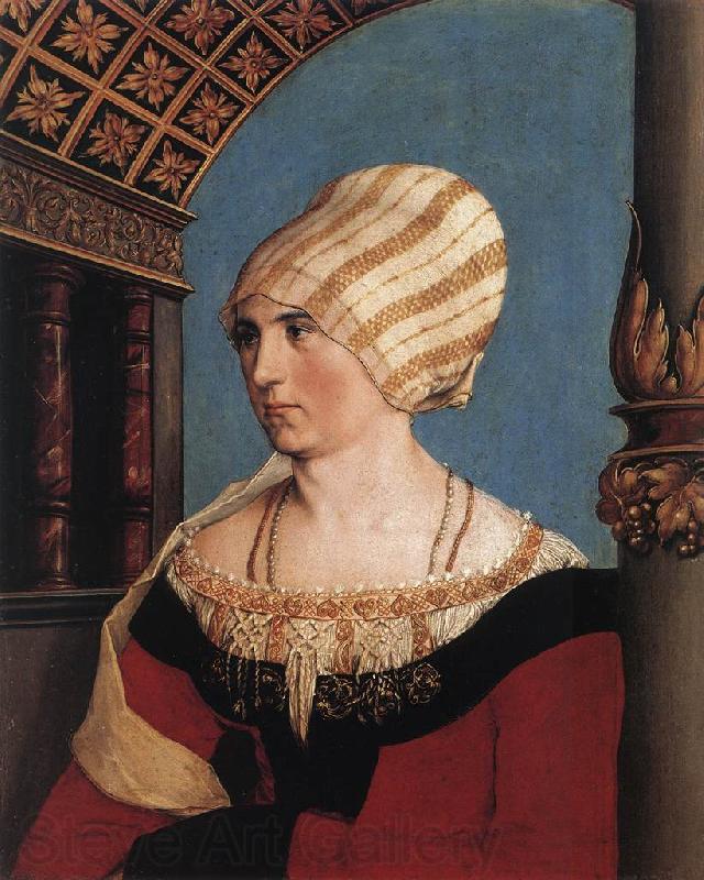 HOLBEIN, Hans the Younger Portrait of the Artist's Wife Germany oil painting art